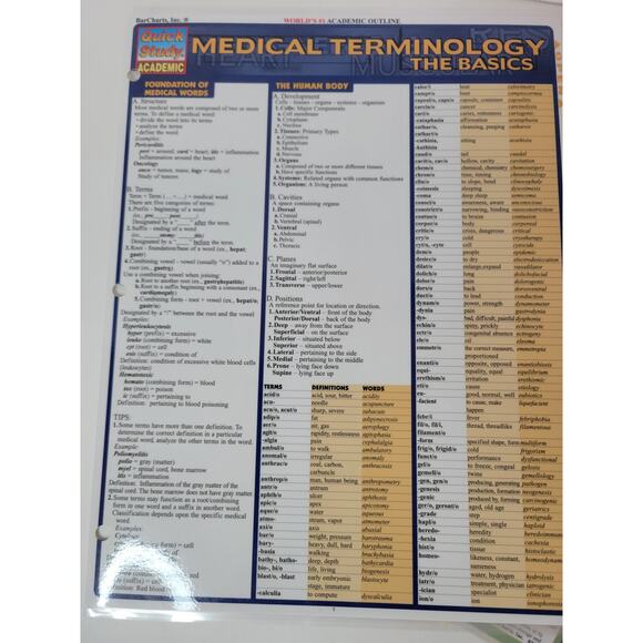 Quick study guides -‎ accounting, medical terminology and finance - Picture 3 of 6